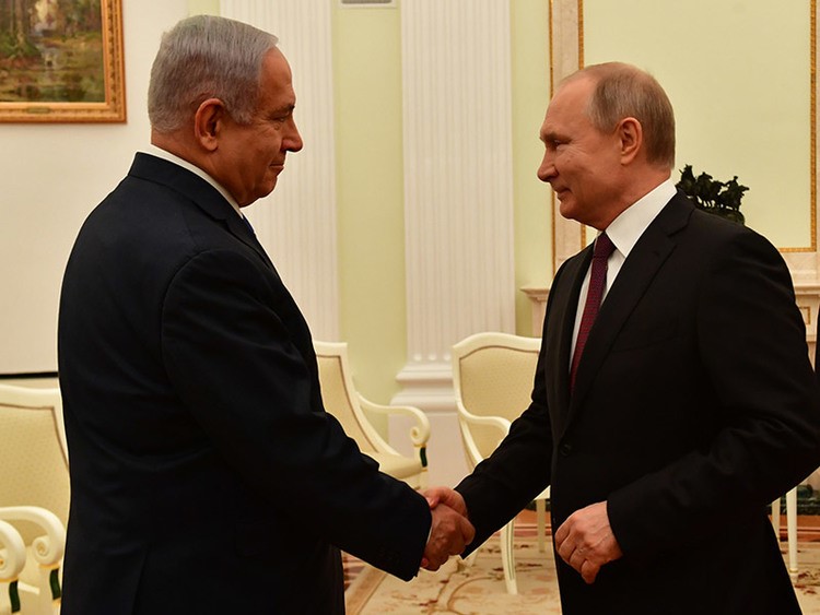 Präsident Putin und Premierminister Netanyahu im Kremlin